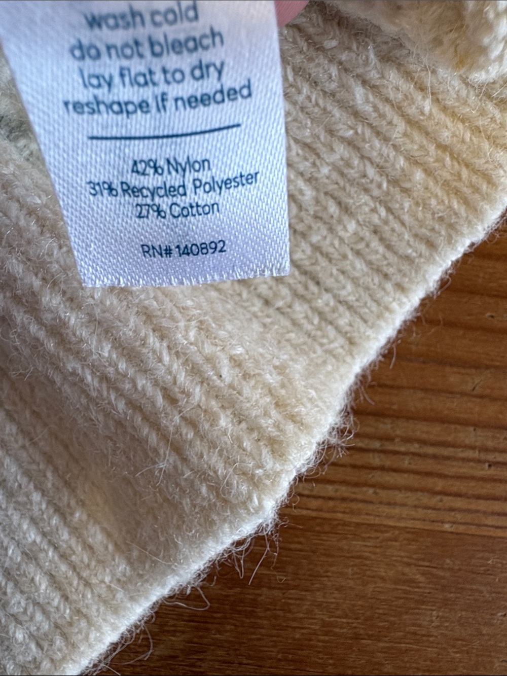 Marine Layer Rebecca Sweater Polo Fall 2025 Cream Pointelle Puff Sleeve Fuzzy XL - Picture 13 of 13